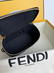 Fend Vanity Mini-Bag - Black FF Embossed Nappa Leather