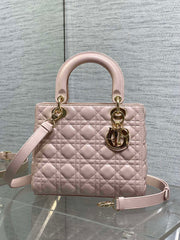 Lady Diour Bag - Pink Cannage Lambskin