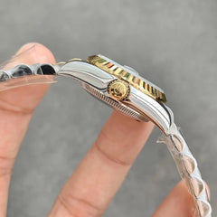 Rolx Datejust 31 – Olive Green Diamond Dial & Diamond Bezel