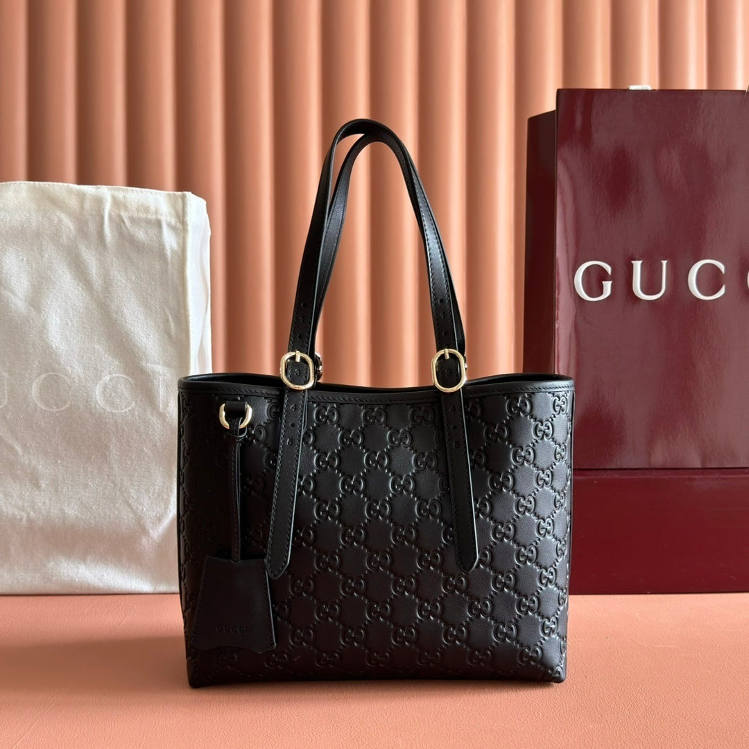 Guccii Signature Leather Tote Bag