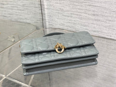 My Diour Mini Bag - Grey Cannage Lambskin