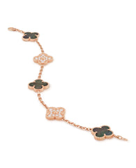 Van Cleef Vintage Alhambra Bracelet, 5 motifs