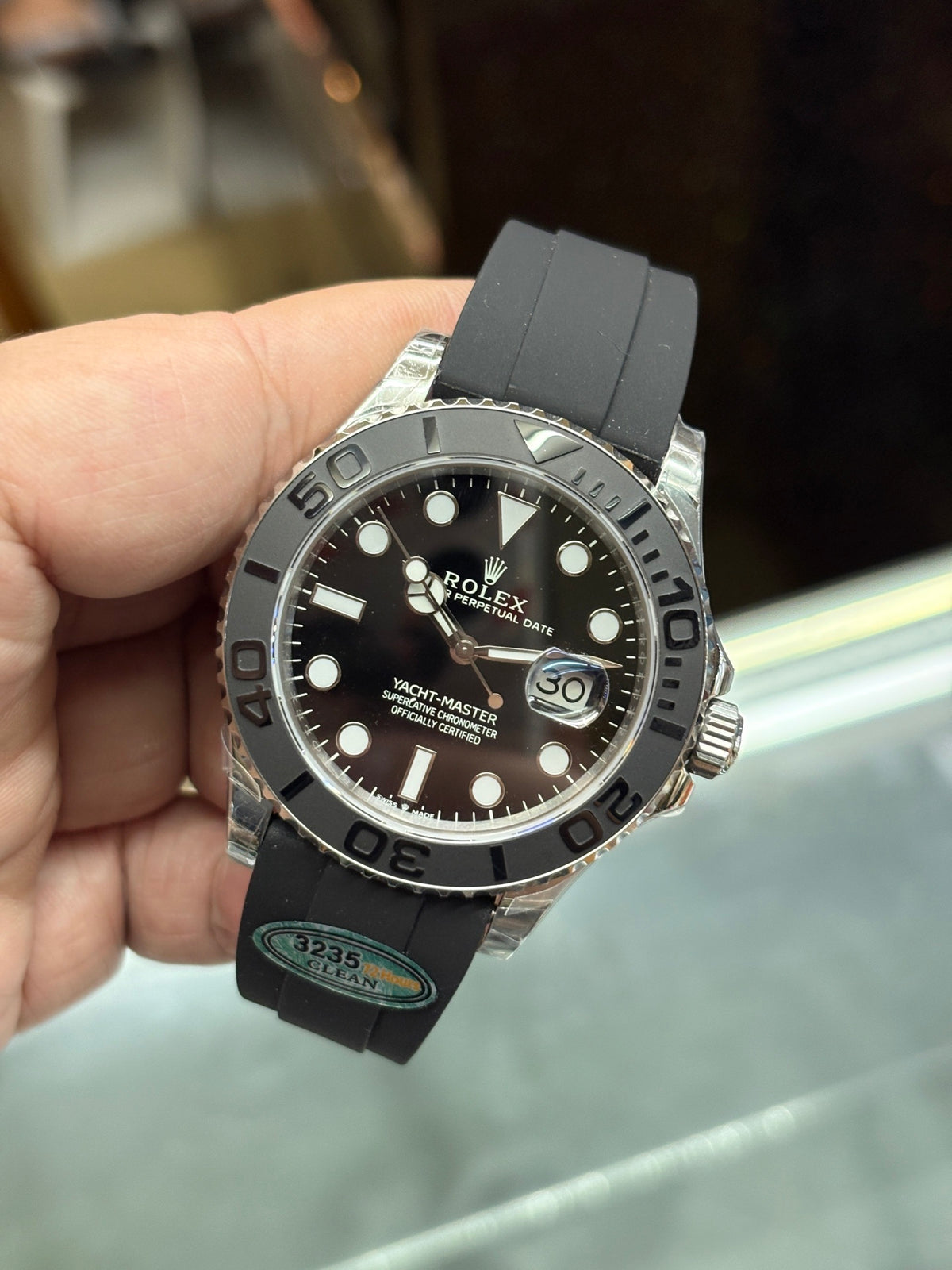 Rolx Yacht-Master 40 – 18 ct Everose gold & Oysterflex