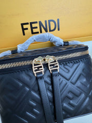 Fend Vanity Mini-Bag - Black FF Embossed Nappa Leather