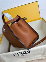 Fend Peekaboo Soft Bag - Brown