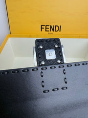 Fend Baguette Selleria - Iconic Stitching Edition - Black