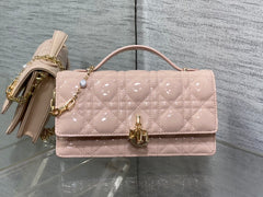 My Diour Mini Bag - Pink Cannage Lambskin