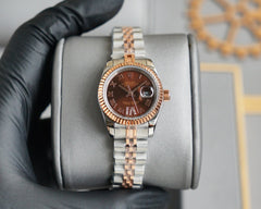 Rolx Lady-Datejust 28 – Everose Rolesor & Chocolate Dial