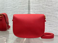 Diour Bobby Bag - Scarlet Red Box Calfskin