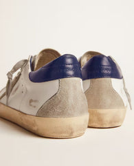 Golden Goose Super-Star with suede star and blue heel tab