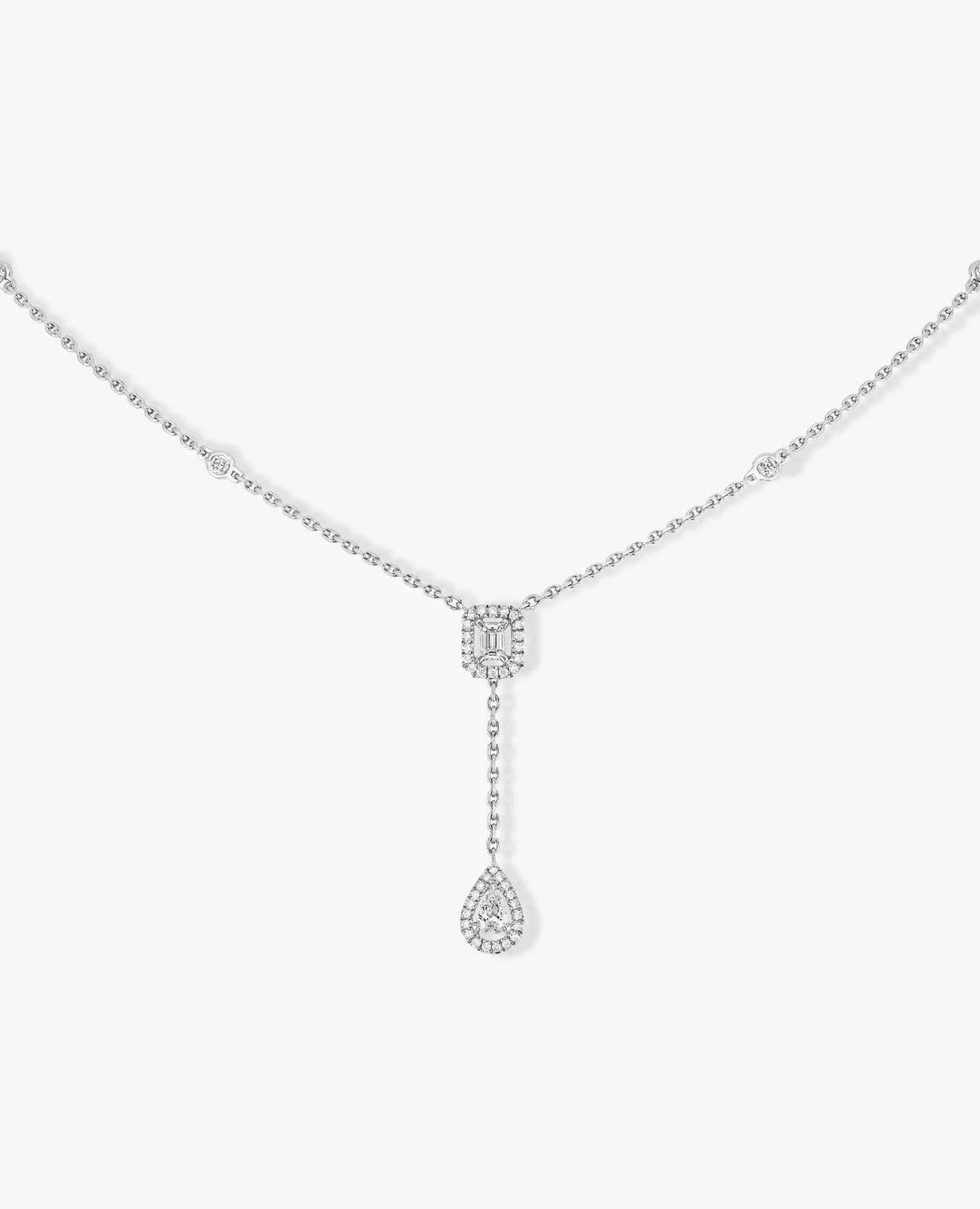 Messika My Twin Tie 0.10CT X2 Necklace