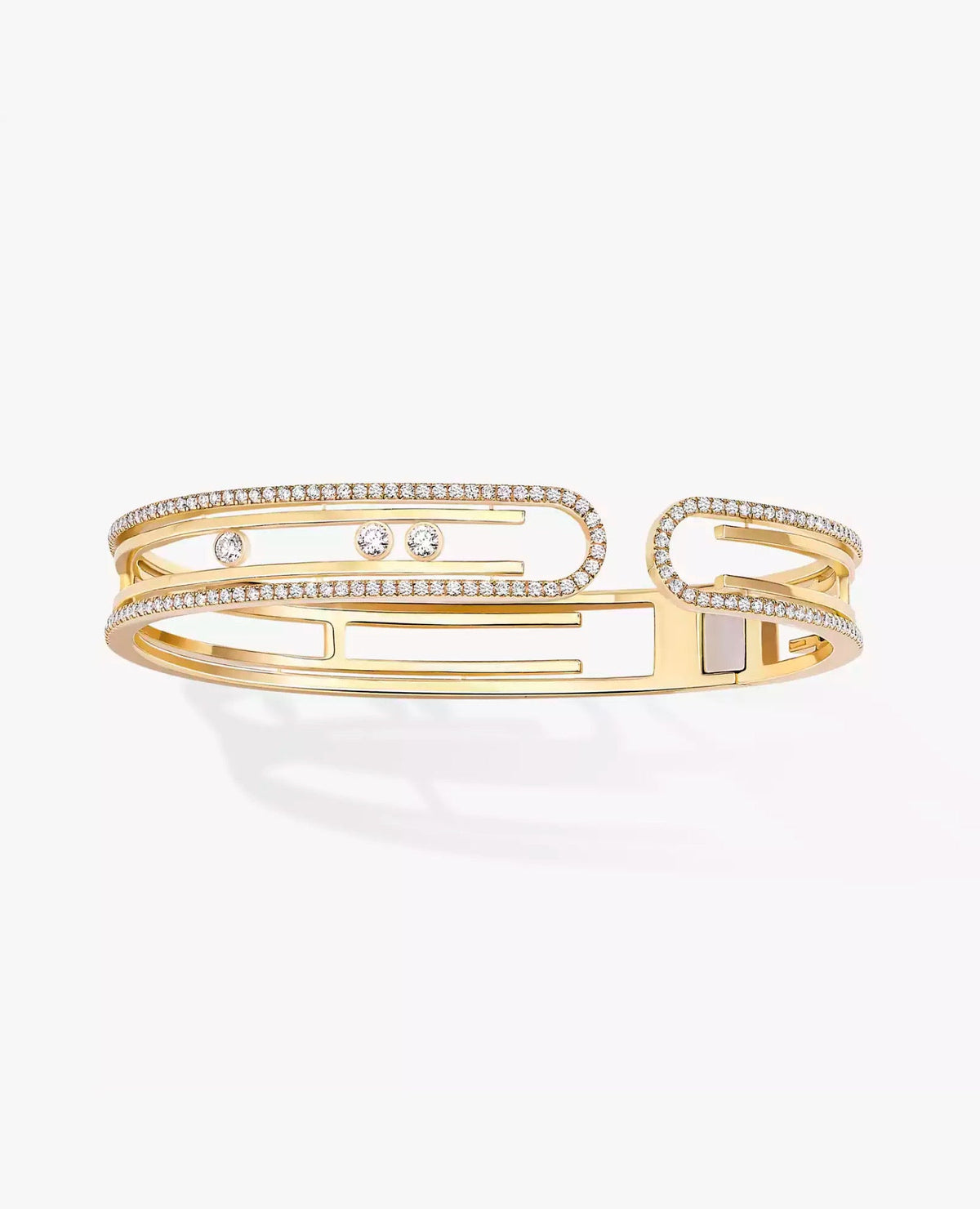 Messika Move Romane Large Pavé Bangle Bracelet