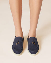 Loro Piana Summer Charms Walk Navy Blue