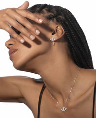 Messika Lucky Eye Pavé Necklace