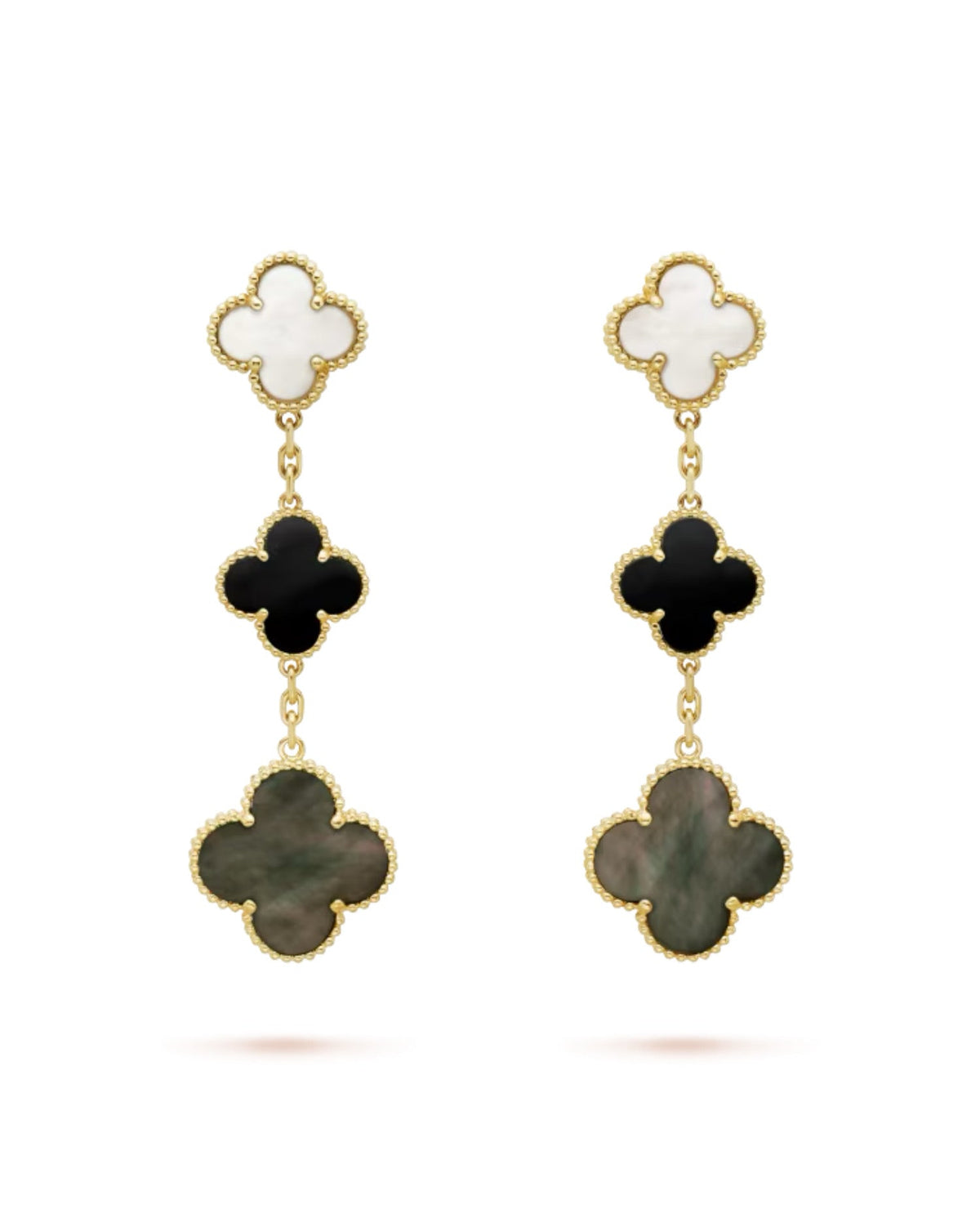 Van Cleef Magic Alhambra Earrings, 3 motifs