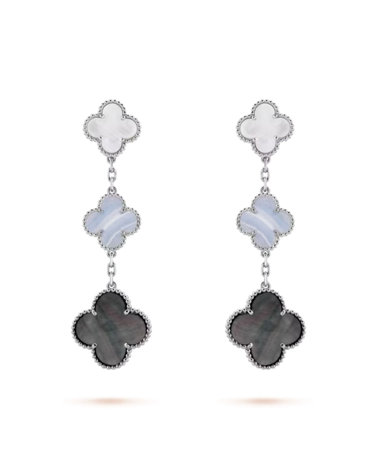 Van Cleef Magic Alhambra Earrings, 3 motifs