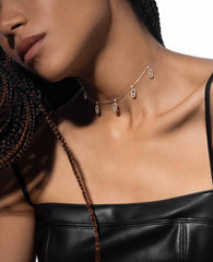 Messika Move Uno Pavé Drop Rose Gold Necklace