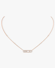 Messika Baby Move Pavé Rose Gold Necklace