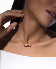 Messika Move Necklace Rose Gold Necklace