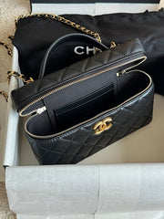 Chanl Slim Vanity Bag - Black