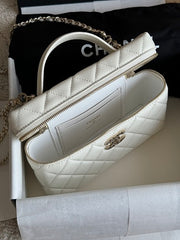 Chanl Slim Vanity Bag - White