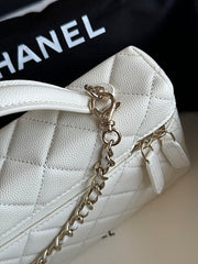 Chanl Slim Vanity Bag - White