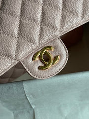 Chanl Classic Double Flap Bag - Pink & Gold Hardware