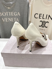 Jmmy Cho Bing 100 Crystal-Embellished Mules - White