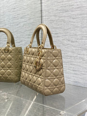 Lady Diour Bag - Camel Cannage Lambskin
