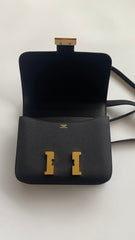Hermes Constance Leather Shoulder Bag