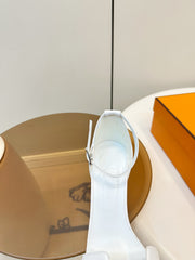 Hermes Joy 105 sandal - white
