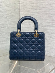 Lady Diour Bag - Dark Blue Cannage Lambskin