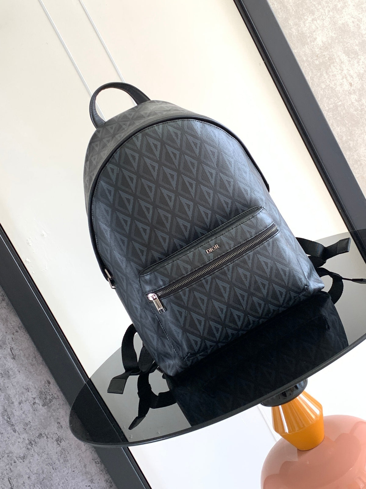 Diour Rider Backpack - Black CD Diamond Coated Canvas