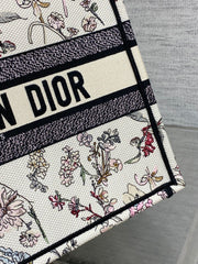 Diour Book Tote "Florilegio" - White & Pinks Floral