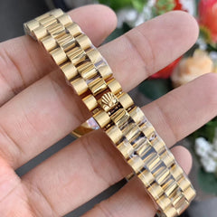 Rolx Lady-Datejust 28 – 18 ct Yellow Gold Diamond-Set Bezel