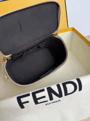Fend Vanity Mini-Bag - White FF Embossed Nappa Leather
